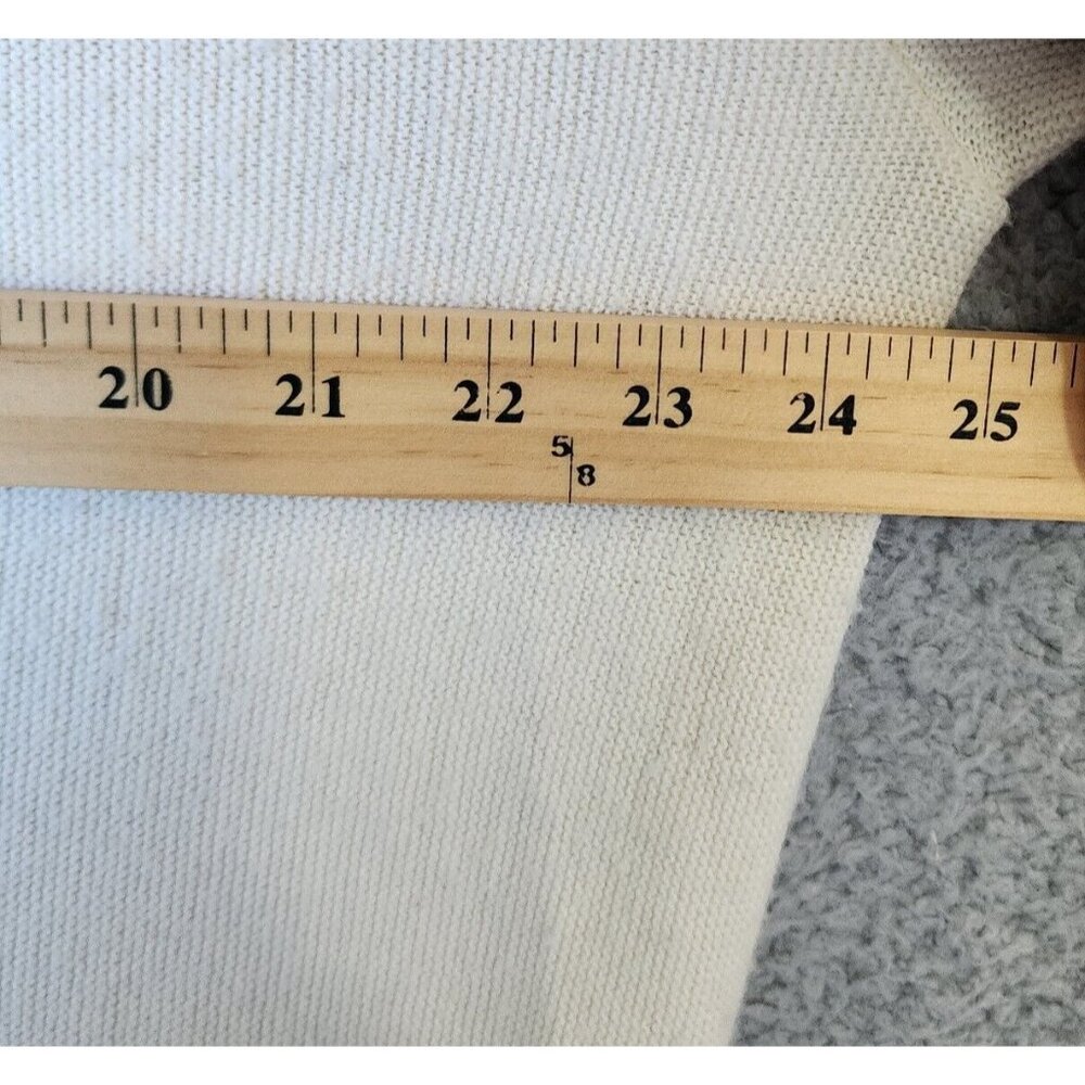 VTG Izod Cream Crest Logo Button Front Cardigan Sweater Size XL USA Made Acrylic - Picture 8 of 16